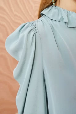 ULLA JOHNSON Dara Blouse - Agave -Fashion Haven Shop ULLA JOHNSON Dara Blouse AGAVE 0047