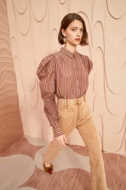 ULLA JOHNSON Dari Blouse - Mulberry 9 ULLA JOHNSON Dari Blouse - Mulberry -Fashion Haven Shop ULLA JOHNSON Dari Blouse MULBERRY 0023