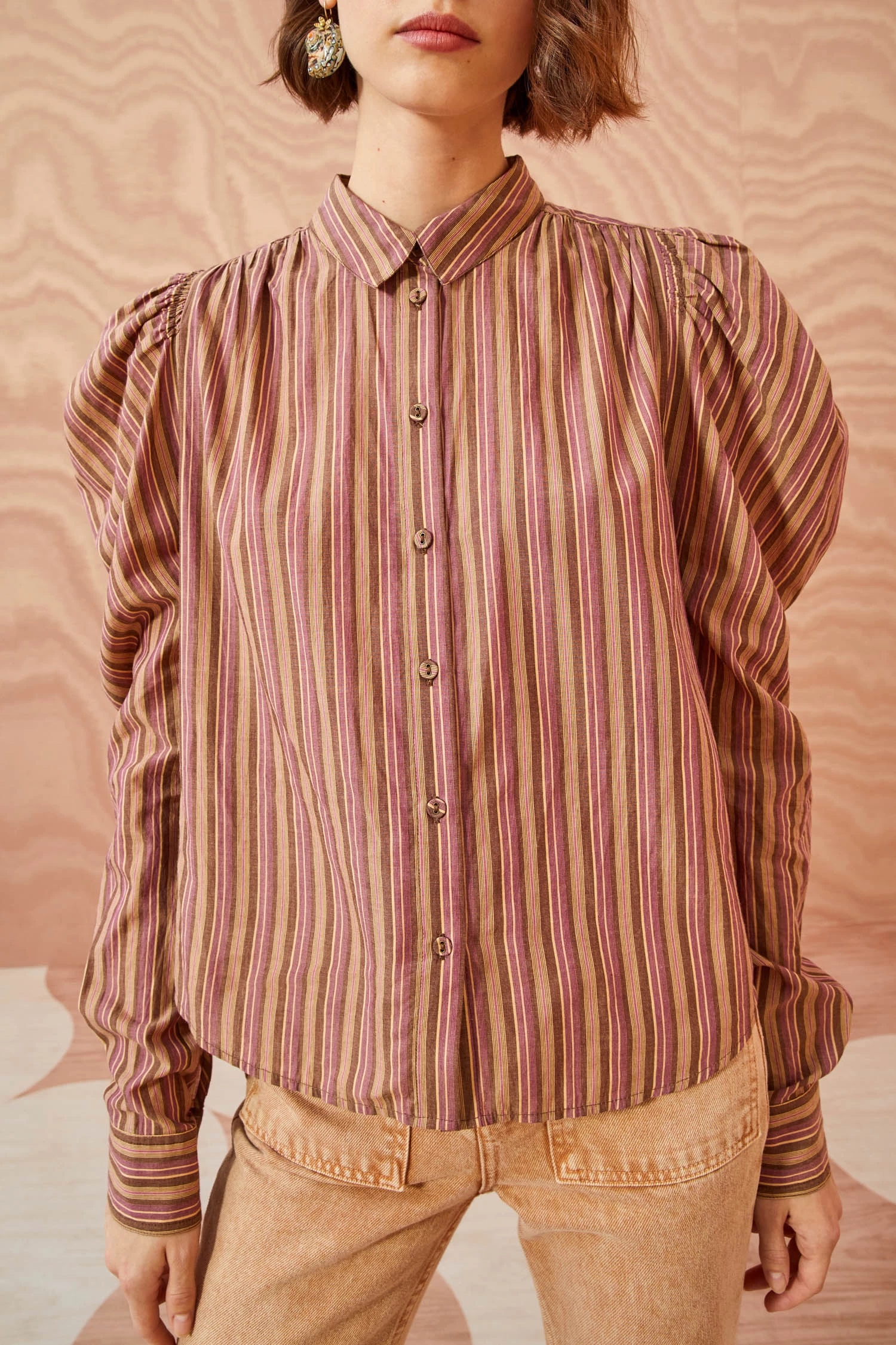 ULLA JOHNSON Dari Blouse - Mulberry 2 ULLA JOHNSON Dari Blouse - Mulberry - Image 2