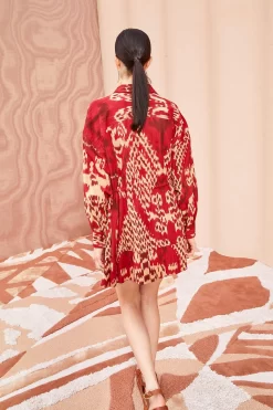 ULLA JOHNSON Dari Dress - Vermilion -Fashion Haven Shop ULLA JOHNSON Dari Dress VERMILION 03