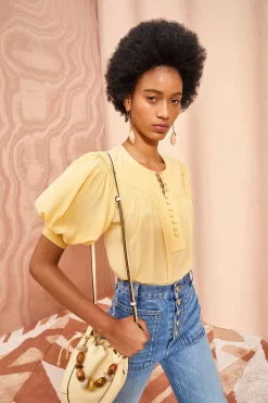 ULLA JOHNSON Dina Top - Dune