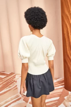 ULLA JOHNSON Eila Top - Chalk 9 ULLA JOHNSON Eila Top - Chalk -Fashion Haven Shop ULLA JOHNSON Eila Top CHALK 0113