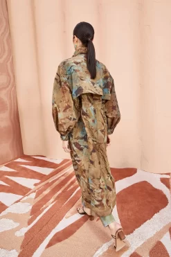 ULLA JOHNSON Elettra Trench - Chalcedony -Fashion Haven Shop ULLA JOHNSON Elettra Trench CHALCEDONY 0179