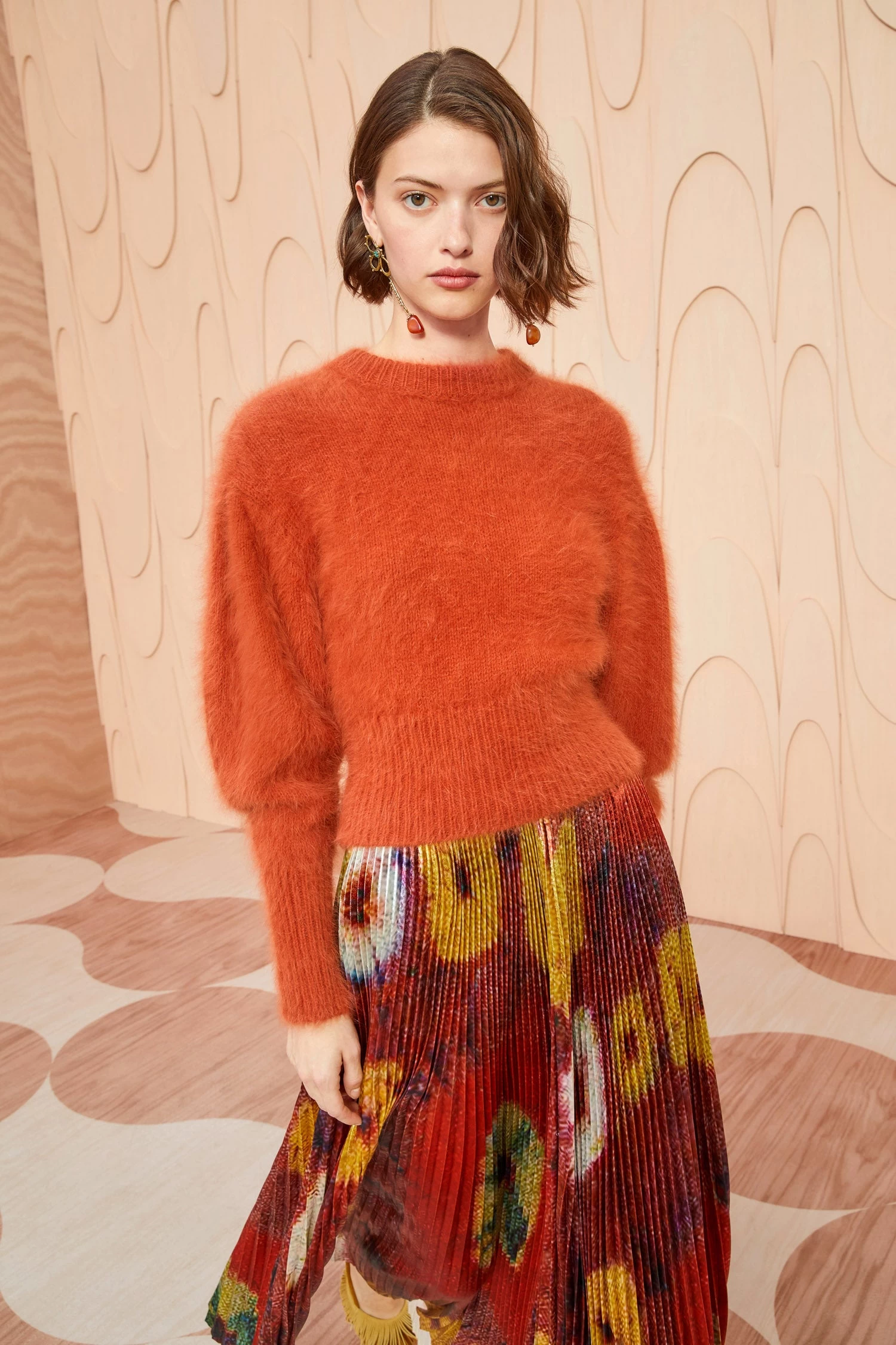 ULLA JOHNSON Emira Pullover - Redwood 1 ULLA JOHNSON Emira Pullover - Redwood