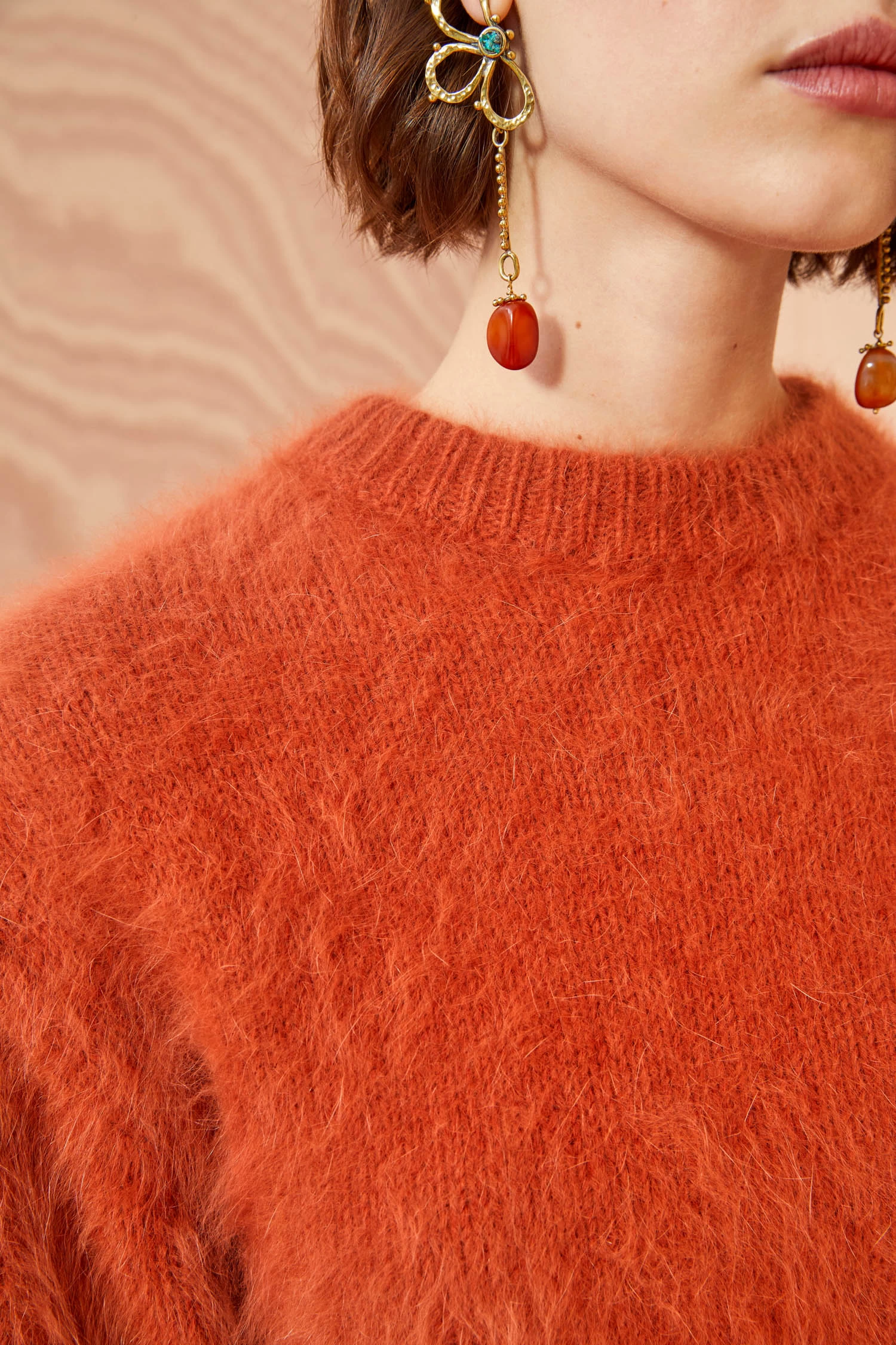 ULLA JOHNSON Emira Pullover - Redwood 2 ULLA JOHNSON Emira Pullover - Redwood - Image 2