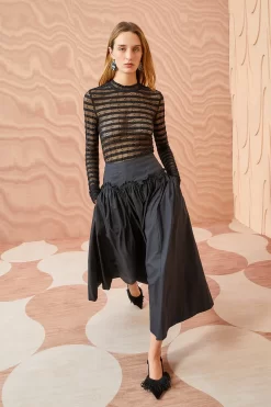 ULLA JOHNSON Emmy Skirt - Noir -Fashion Haven Shop ULLA JOHNSON Emmy Skirt NOIR 01 MAIN