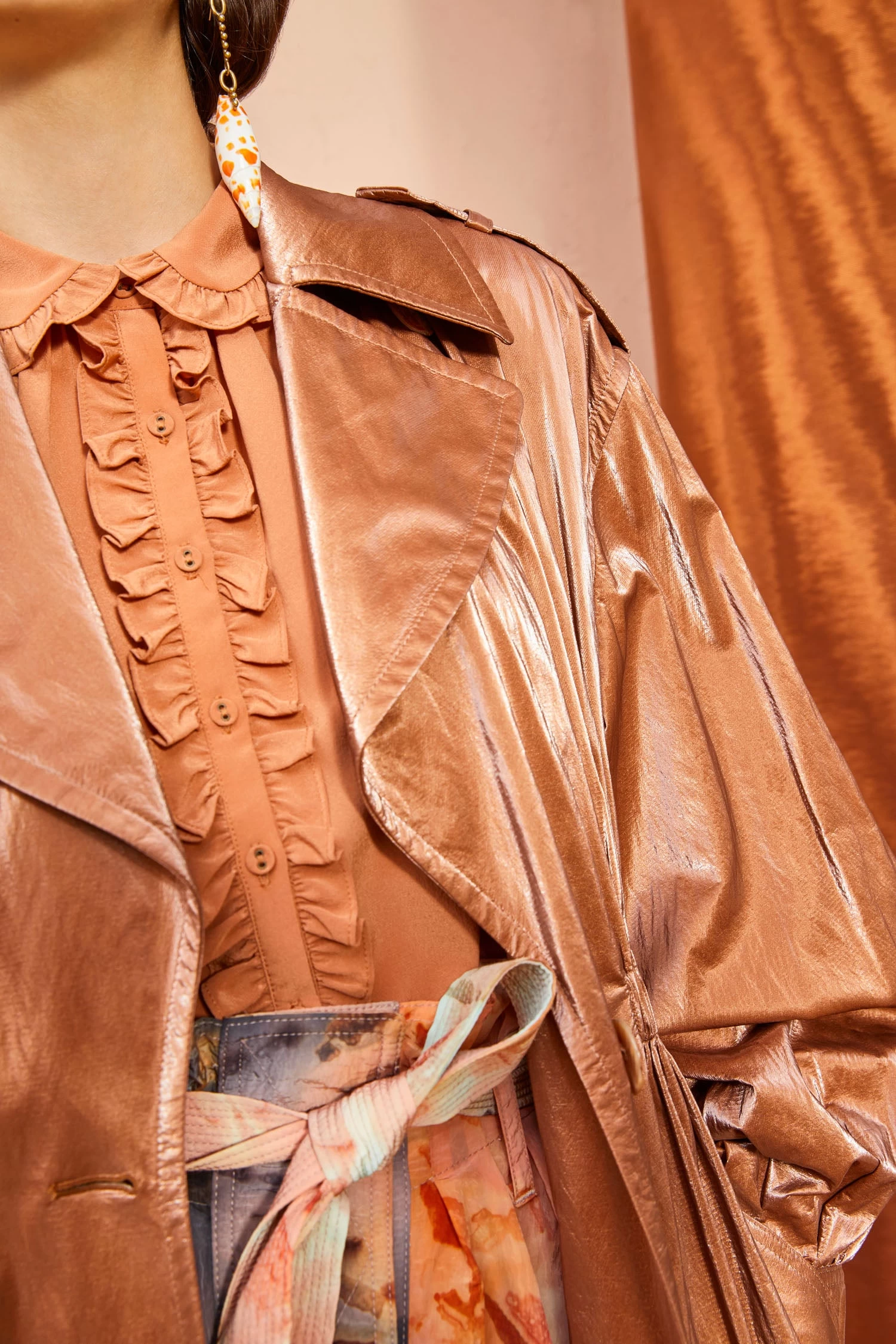 ULLA JOHNSON Ettienne Coat - Bronze 3 ULLA JOHNSON Ettienne Coat - Bronze - Image 3