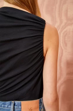 ULLA JOHNSON Fia Top - Noir -Fashion Haven Shop ULLA JOHNSON FIA TOP NOIR 03