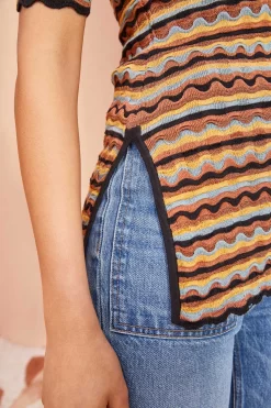 ULLA JOHNSON Felix Top - Tiger's Eye -Fashion Haven Shop ULLA JOHNSON Felix Top TIGER SEYE 0103