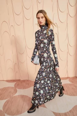 ULLA JOHNSON Fernanda Dress - Nuit -Fashion Haven Shop ULLA JOHNSON Fernanda Dress NUIT 0020