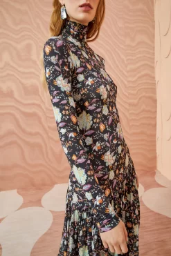 ULLA JOHNSON Fernanda Dress - Nuit -Fashion Haven Shop ULLA JOHNSON Fernanda Dress NUIT 02 ALT