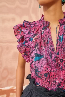 Fashion Haven Shop -Fashion Haven Shop ULLA JOHNSON Fleur Top SNAPDRAGON 02 ALT