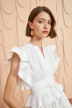 ULLA JOHNSON Florence Dress - Pristine 8 ULLA JOHNSON Florence Dress - Pristine -Fashion Haven Shop ULLA JOHNSON Florence Dress PRISTINE 0093