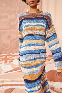 ULLA JOHNSON Francie Pullover - Aegean 8 ULLA JOHNSON Francie Pullover - Aegean -Fashion Haven Shop ULLA JOHNSON Francie Pullover AEGEAN 02 ALT