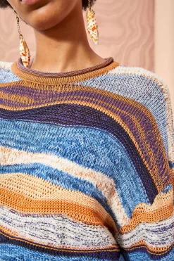 ULLA JOHNSON Francie Pullover - Aegean 11 ULLA JOHNSON Francie Pullover - Aegean -Fashion Haven Shop ULLA JOHNSON Francie Pullover AEGEAN 05