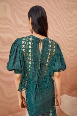 ULLA JOHNSON Gita Top - Cypress -Fashion Haven Shop ULLA JOHNSON Gita Top CYPRESS 0120