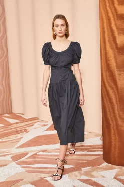 ULLA JOHNSON Golda Dress - Noir 8 ULLA JOHNSON Golda Dress - Noir -Fashion Haven Shop ULLA JOHNSON Golda Dress NOIR 0109
