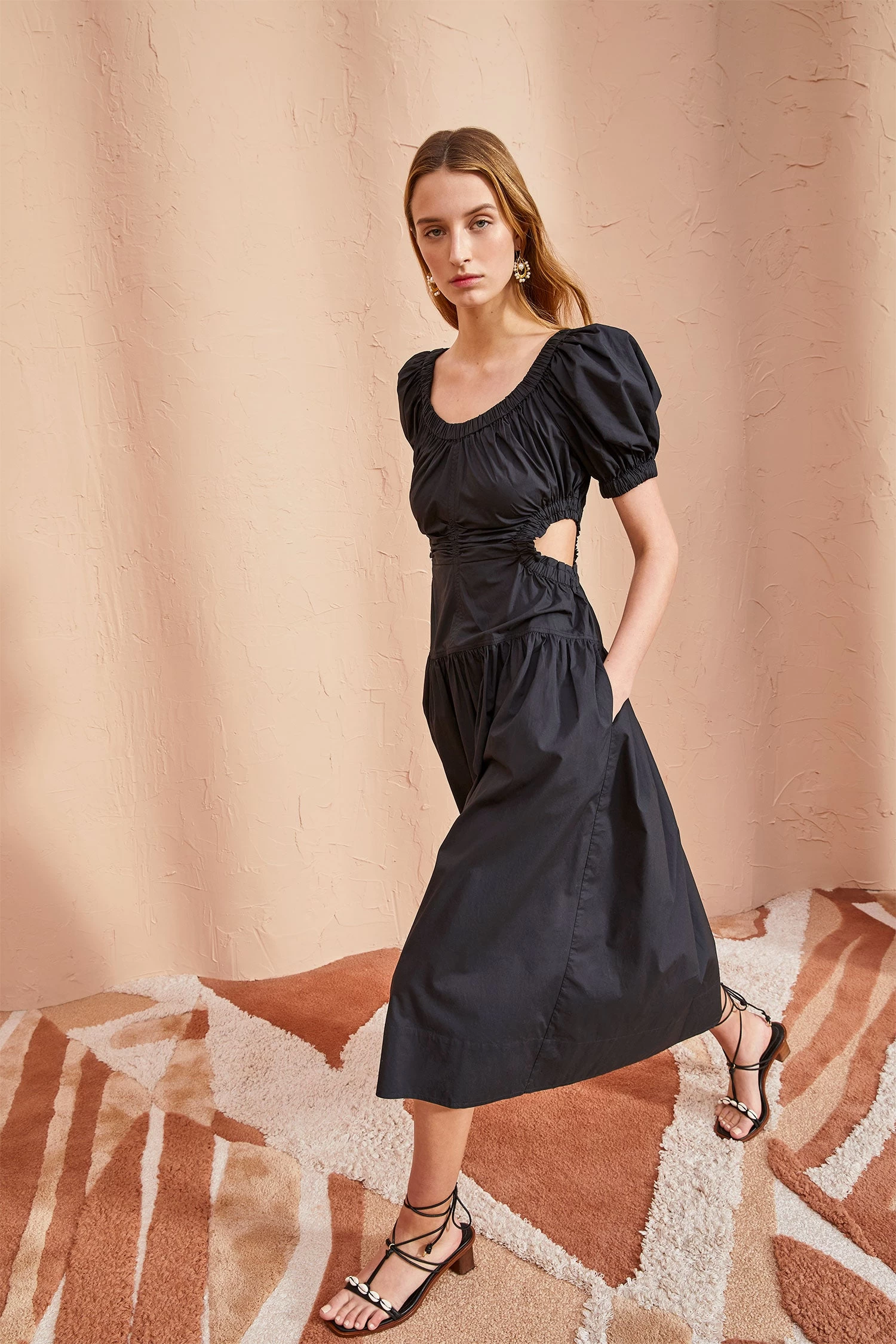 ULLA JOHNSON Golda Dress - Noir 5 ULLA JOHNSON Golda Dress - Noir - Image 5