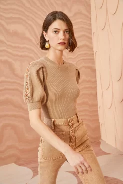 ULLA JOHNSON Harper Top - Fawn