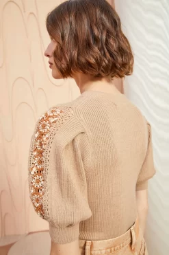 ULLA JOHNSON Harper Top - Fawn -Fashion Haven Shop ULLA JOHNSON Harper Top FAWN 04