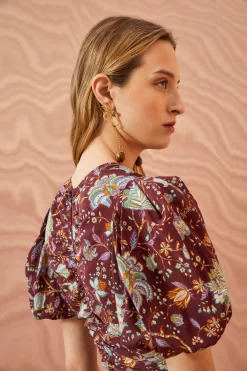 ULLA JOHNSON Heleen Dress - Heliotrope -Fashion Haven Shop ULLA JOHNSON Heleen Dress HELIOTROPE 0106