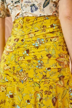 ULLA JOHNSON Imani Skirt - Mimosa -Fashion Haven Shop ULLA JOHNSON Imani Skirt MIMOSA 0114
