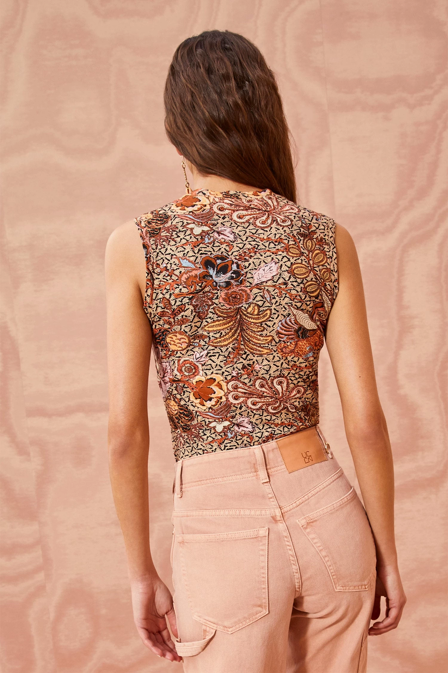 ULLA JOHNSON Ines Top - Wheat Flower 4 ULLA JOHNSON Ines Top - Wheat Flower - Image 4