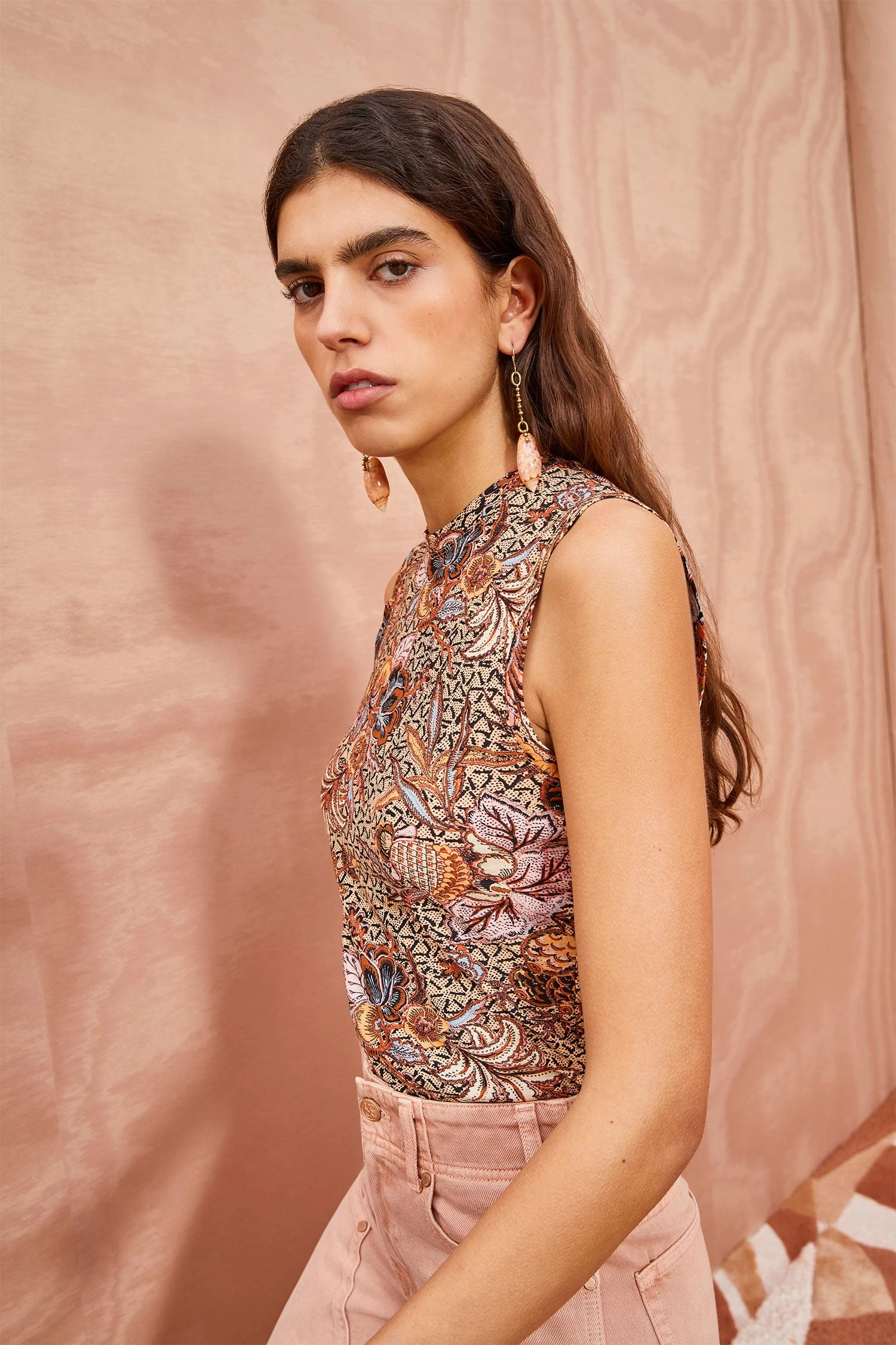 ULLA JOHNSON Ines Top - Wheat Flower 2 ULLA JOHNSON Ines Top - Wheat Flower - Image 2