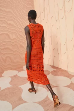 ULLA JOHNSON Innika Dress - Carnelian -Fashion Haven Shop ULLA JOHNSON Innika Dress CARNELIAN 0135