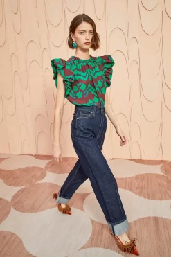 ULLA JOHNSON Iren Top - Malachite 7 ULLA JOHNSON Iren Top - Malachite -Fashion Haven Shop ULLA JOHNSON Iren Top MALACHITE 03