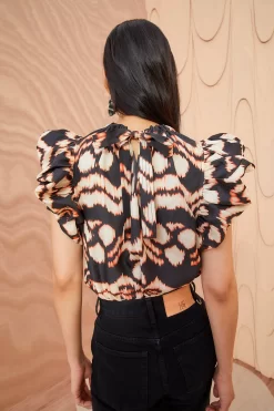 ULLA JOHNSON Iren Top - Obsidian -Fashion Haven Shop ULLA JOHNSON Iren Top OBSIDIAN 05