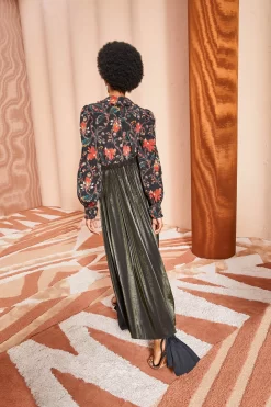 ULLA JOHNSON Irvette Skirt - Noir -Fashion Haven Shop ULLA JOHNSON Irvette Skirt NOIR 0135