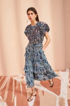 ULLA JOHNSON Nicolette Shell Laceup High Heel - Noir -Fashion Haven Shop ULLA JOHNSON Josette Skirt MORNING GLORY 01 MAIN f59cf9e1 5de2 4504 8a1e 6ca2099a2df6