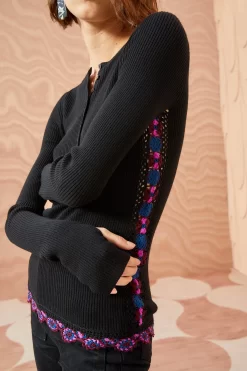 ULLA JOHNSON Juniper Pullover - Noir -Fashion Haven Shop ULLA JOHNSON Juniper Pullover NOIR 05