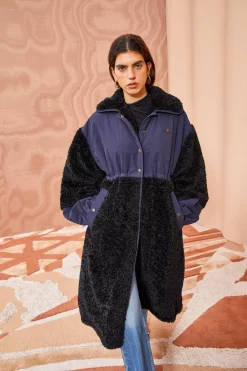ULLA JOHNSON Killian Coat - Midnight