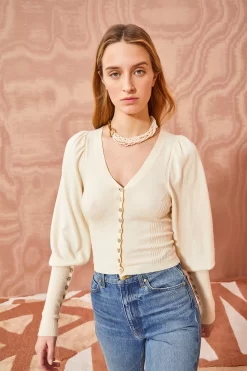 ULLA JOHNSON Leslie Cardigan - Chalk