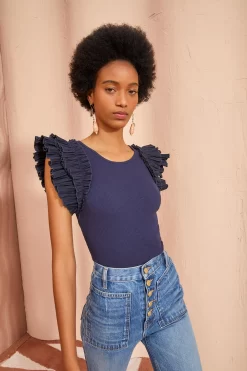 ULLA JOHNSON Lilo Top - Midnight