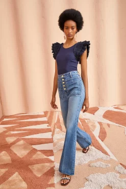 ULLA JOHNSON Lilo Top - Midnight 9 ULLA JOHNSON Lilo Top - Midnight -Fashion Haven Shop ULLA JOHNSON Lilo Top MIDNIGHT 03