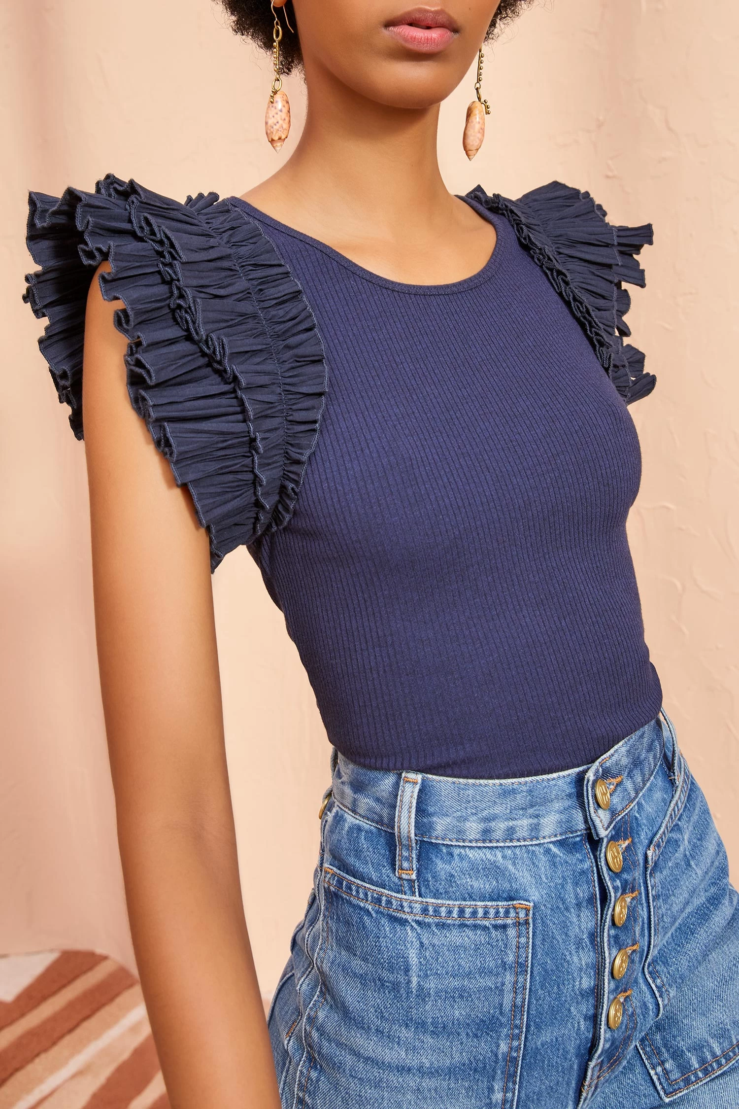 ULLA JOHNSON Lilo Top - Midnight 4 ULLA JOHNSON Lilo Top - Midnight - Image 4