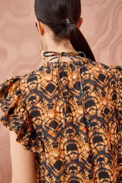 ULLA JOHNSON Lina Coverup - Constellation -Fashion Haven Shop ULLA JOHNSON Lina Coverup CONSTELLATION 04