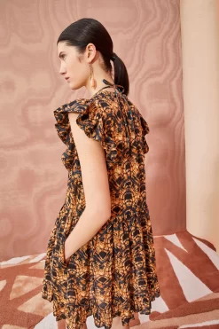 ULLA JOHNSON Lina Coverup - Constellation -Fashion Haven Shop ULLA JOHNSON Lina Coverup CONSTELLATION 05