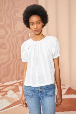 ULLA JOHNSON Lora Top - Pristine -Fashion Haven Shop ULLA JOHNSON Lora Top PRISTINE 03