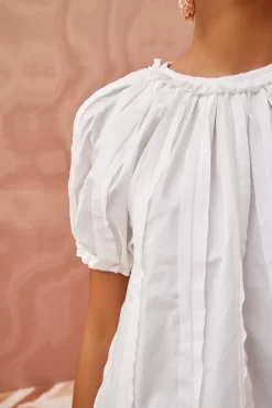 ULLA JOHNSON Lora Top - Pristine -Fashion Haven Shop ULLA JOHNSON Lora Top PRISTINE 05