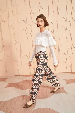 ULLA JOHNSON Lucinda Pant - Obsidian -Fashion Haven Shop ULLA JOHNSON Lucinda Pant OBSIDIAN 03