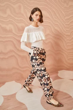 ULLA JOHNSON Lucinda Pant - Obsidian -Fashion Haven Shop ULLA JOHNSON Lucinda Pant OBSIDIAN 04