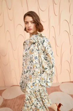 ULLA JOHNSON Lula Dress - Gardenia -Fashion Haven Shop ULLA JOHNSON Lula Dress GARDENIA 0053