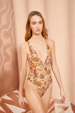 ULLA JOHNSON Luz Maillot - Calla Lily