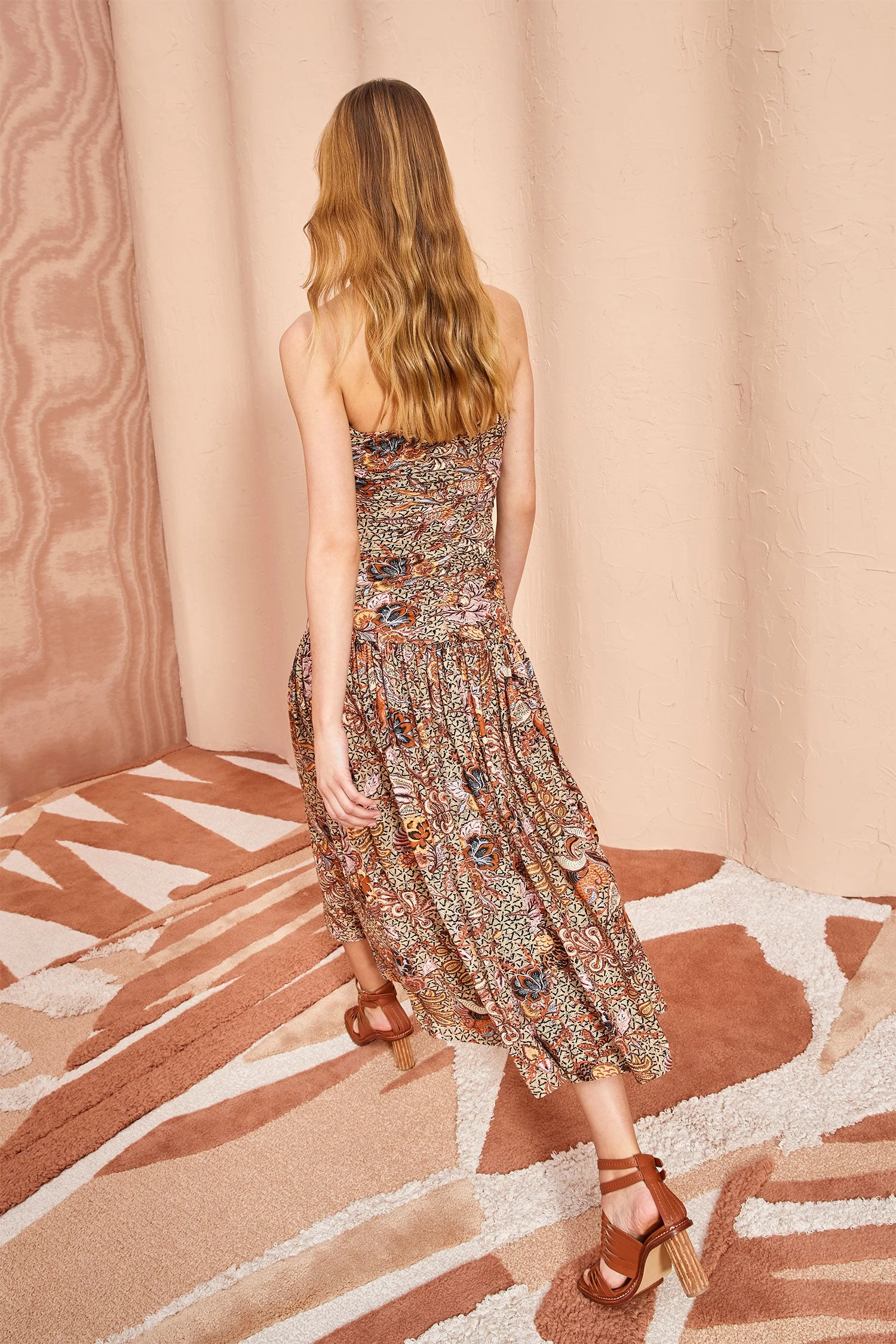 ULLA JOHNSON Marcella Dress - Wheat Flower 4 ULLA JOHNSON Marcella Dress - Wheat Flower - Image 4