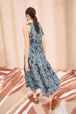 ULLA JOHNSON Mariam Dress - Morning Glory -Fashion Haven Shop ULLA JOHNSON Mariam Dress MORNING GLORY 04