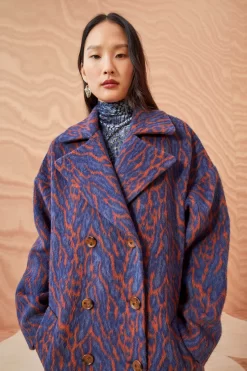 ULLA JOHNSON Marianna Coat - Ocelot -Fashion Haven Shop ULLA JOHNSON Marianna Coat OCELOT 0162